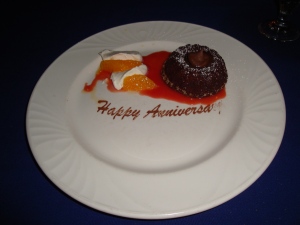 Sweet dessert celebrating 1.5 wonderful years